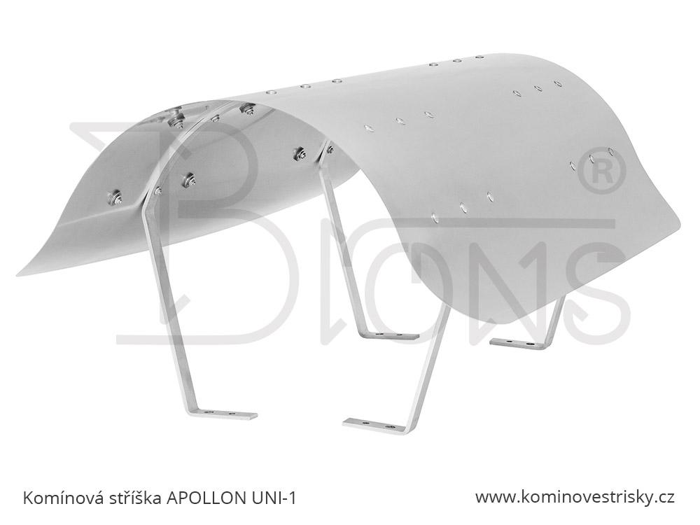 Komínová stříška nerez Apollon UNI-1 (600x1000)